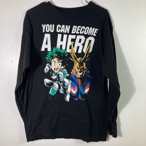 Youth Bioworld My Hero Academia Be A Hero Deku All Might Long M Black - Picture 1 of 5